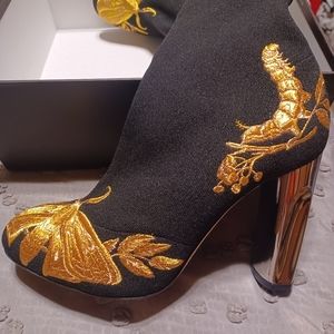 Alexander McQueen Black Bootie